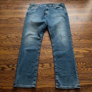 AG Adriano Goldschmied Everett Slim Straight Jeans Men's 36x32 Blue Denim